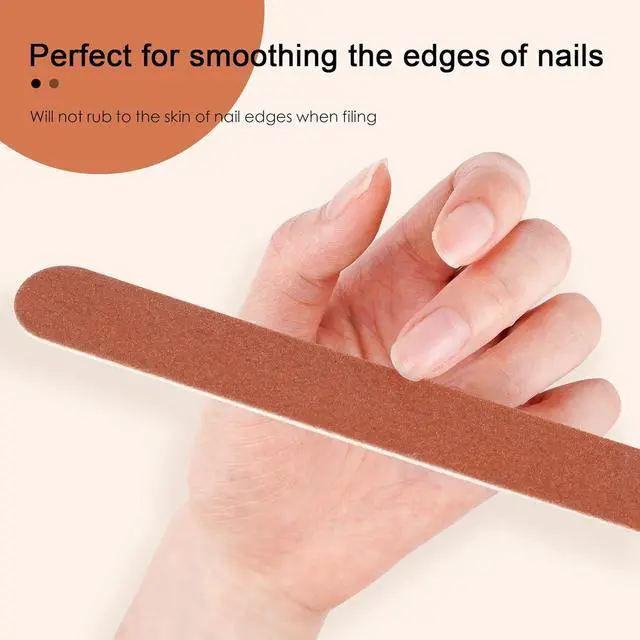 Alt view image 7 of 7 - Canvalite Nail File Large Emery Boards for Nails, 180 Grit Nail Files for Natural Nails, Thin Emory Nail File Pack Manicure Tool for Home Use 12PCS