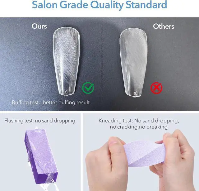 Alt view image 6 of 7 - Nail Buffer Block - Nail Buffer 80/80/100 Grit 10 Pcs 3 Way Purple | 3.5" Long, High-elastic Sponge, Washable & Reusable, Natural Nails Cleanup, Nail Prep, Manicure, Travel Size, Home DIY
