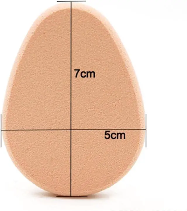 Alt view image 2 of 7 - 5Pcs Beige Smooth Makeup Sponge Blender Flawless Foundation Powder Puff Beauty,Makeup Brushes and Tools