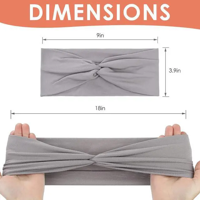 Alt view image 2 of 6 - 12 Pcs Stretchy Headbands for Women, Absorbed Sport Headband | Soft Twist Knotted Headbands for Daily Life Yoga Workout