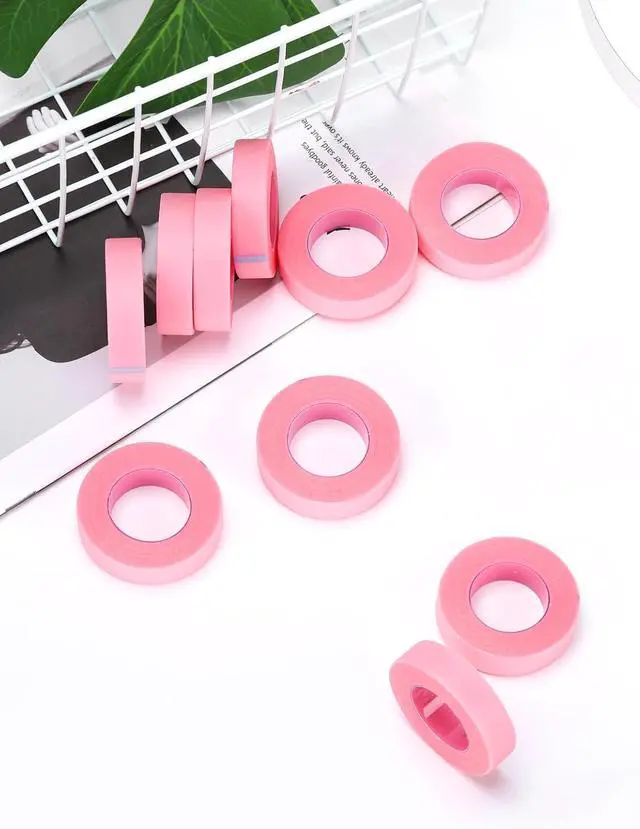 Alt view image 7 of 7 - TEOYALL 5 Rolls PE Lash Tapes, Breathable Pink Eyelash Extension Tapes | 9 meter/10 Yard Each Roll,Adhesive Micropore Lash Tapes EyeLash Extensions Supplies