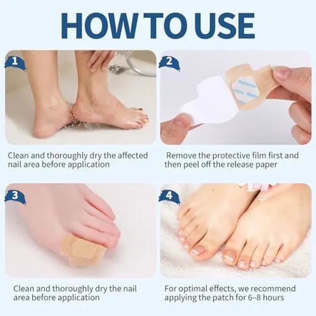 Alt view image 4 of 7 - TEAWOO 50PCS Toenail Nail Patches, Self-Adhesive Conditioning Stickers | 8-Hour Overnight, for Thick Discolored Brittle Damaged Nails, Daily Nail Care for Men & Women