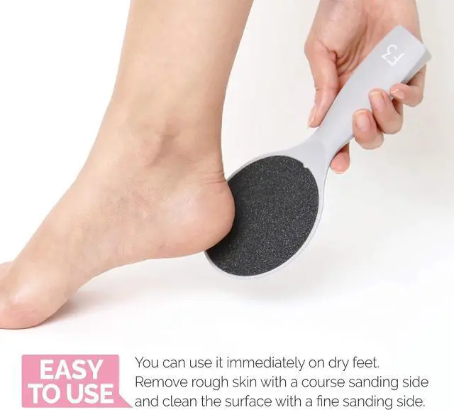 Alt view image 6 of 7 - Self-Standing Emery Foot File, Double-Sided Pedicure Tool, Effective for Cracked Heel, for Wet & Dry Feet, Pedicure, Hygienic Exfoliating, Callus Remover, Foot Scrubber, Professional Care