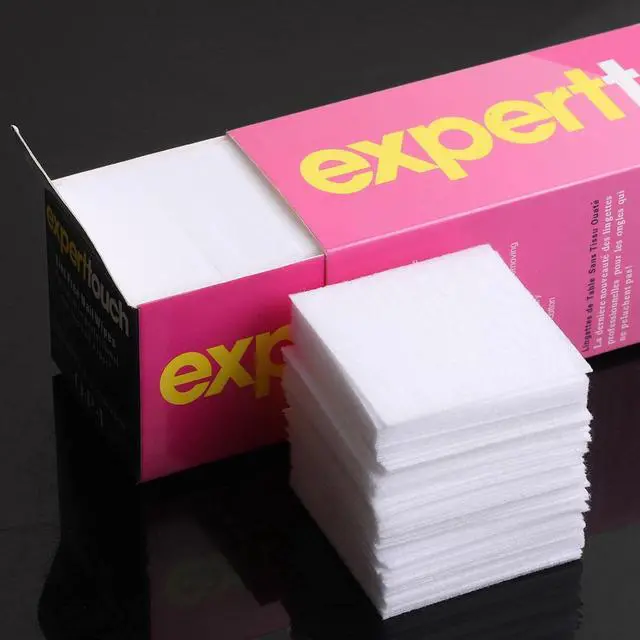 Alt view image 2 of 6 - 650 Pcs Lint Free Nail Wipes Nail Art Gel Polish Remover Cotton Pad