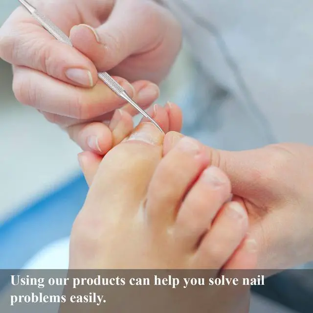 Alt view image 4 of 6 - Mudder 6 Pack Ingrown Toenail Files Double Sided Ingrown Toenail Removal Stainless Steel Nail File Manicure Treatment Removal Pedicure Tools for Feet Under Nail Cleaner(Silver)