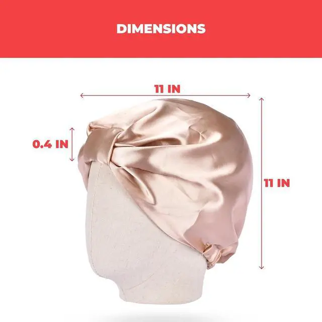 Alt view image 3 of 7 - Hawwwy Hair Wrap for Sleeping - Sleep Cap, Head Scarf Bonnet for Sleeping - Hair Protector Night Cap Cover - Bonnet for Curly Hair - Caps for Women to Protect Hair - Golden