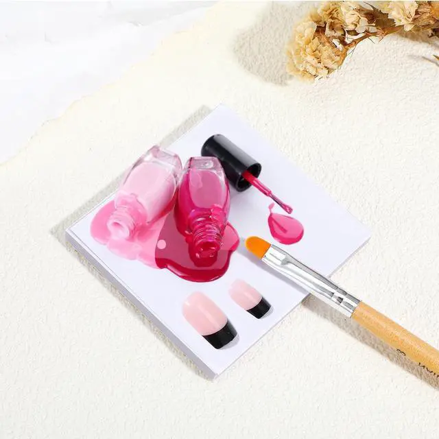 Alt view image 2 of 7 - Nogeqi 50 Sheets Nail Art Palette Paper, Disposable Gel Nail Polish Palette, Makeup Mixing Palette, Nail Paper Sheets, Disposable Nail Mats, Nail Pallet for Nail Art Mixing Tool Nail Supplies