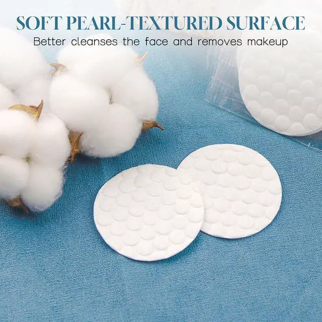 Alt view image 3 of 6 - Travel Size Cotton Rounds Individually Wrapped Cotton Rounds Bulk Makeup Cotton Pads Soft for Most Skin Types Personal Care Kit Hotel Amenities (2 Pcs/Set, 50 Sets in Total)