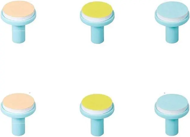 Main image of Baby Electric Nail File Replacement Pads Refills - Jaybva 6PCS Replacement Grinding Heads Polish Disc for Standard Nail Trimmer Clippers and Cutter Kit Blue