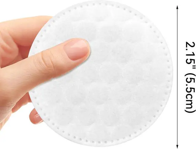 Alt view image 2 of 7 - Premium Cotton Rounds for Face (500 Count) | Makeup Remover Pads, 100% Pure Cotton, Chemical Free, For Sensitive Skin