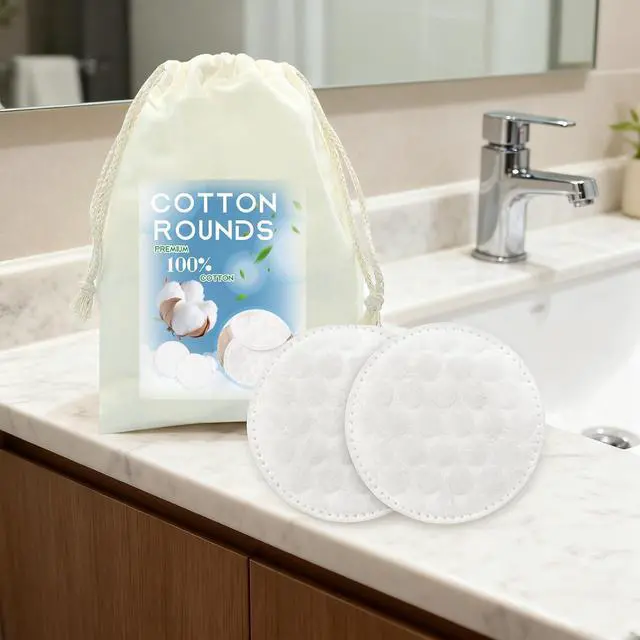 Alt view image 7 of 7 - Premium Cotton Rounds for Face (500 Count) | Makeup Remover Pads, 100% Pure Cotton, Chemical Free, For Sensitive Skin