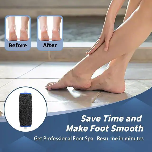 Alt view image 7 of 7 - 8 pcs Replacement Roller Compatible with Dr. Scholl's | Callus Remover Electronic Foot File-Extra Coarse,Perfect for Travel,for Women&Men
