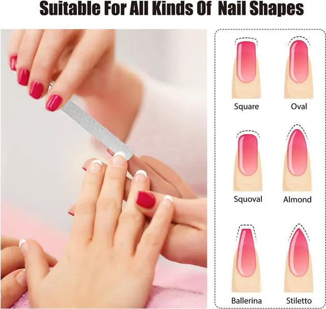 Alt view image 6 of 6 - Heavy Duty Nail File for Men and Women, Reusable Stainless Steel Fingernail Files, Double Sided Stainless Steel Nail File with Leather Case, Great for Home and Salon 2PCS