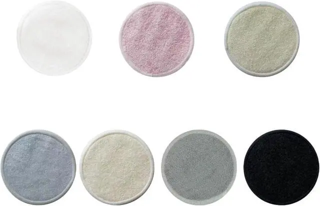 Main image of Reusable Makeup Remover Pads - 7 Pcs Soft Cotton Rounds for Face with Friendly Bamboo Fiber, Washable Makeup Remover Cloth for All Skin Types - Ideal for Facial Cleansing (7 Colour)