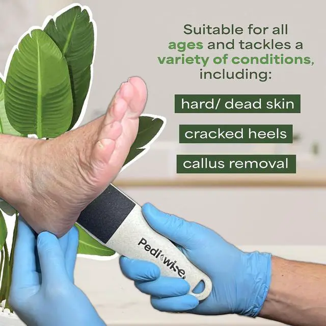 Alt view image 2 of 6 - Pumice Stone for feet Extra Large Foot File & Callus Remover for Cracked Heels Double Sided Pedicure Tool for Dead Skin Podiatrist Recommended