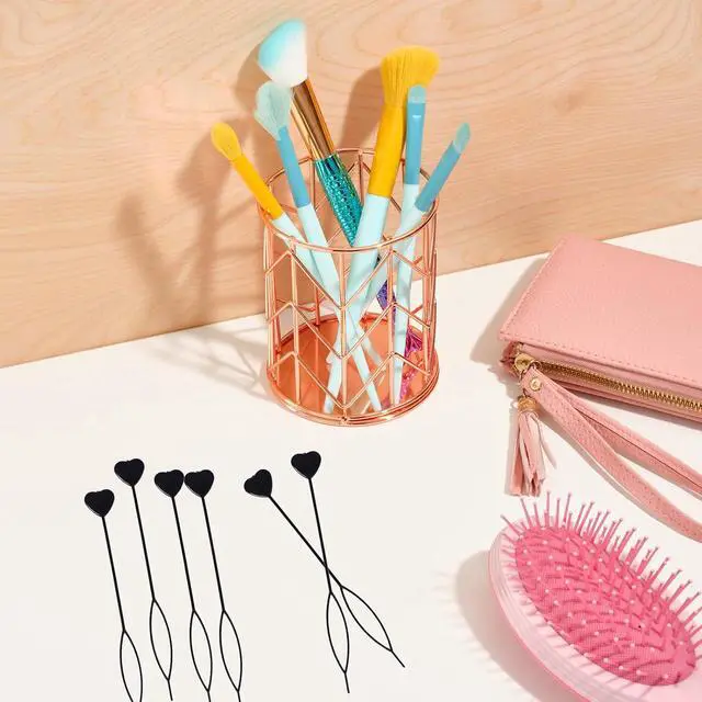 Alt view image 7 of 7 - 12-Pack Hair Pull Through Tool, Hair Beader for Braids with Beads, Ponytail Maker Styling Loop for Girls