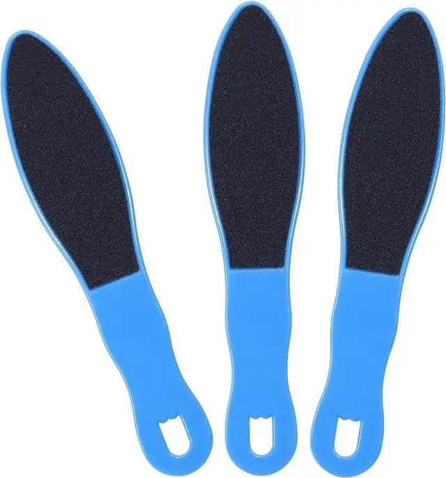 Main image of 3pcs Foot File Callus Remover with Double-Sided Sand Paper Reusable Foot Scraper Pedicure Tool Foot Rasp Multi Purpose Feet Care Kit for Exfoliator Remover Dead Skin Hard Skin Calluse (Blue)
