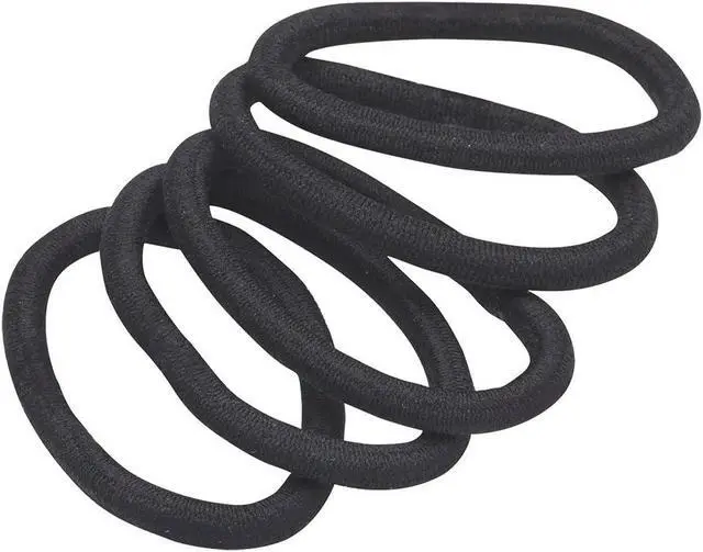 Alt view image 2 of 7 - REVLON Extra Thick Black Hair Elastics, 15 Count | Maximum Hold, All-Day Comfort