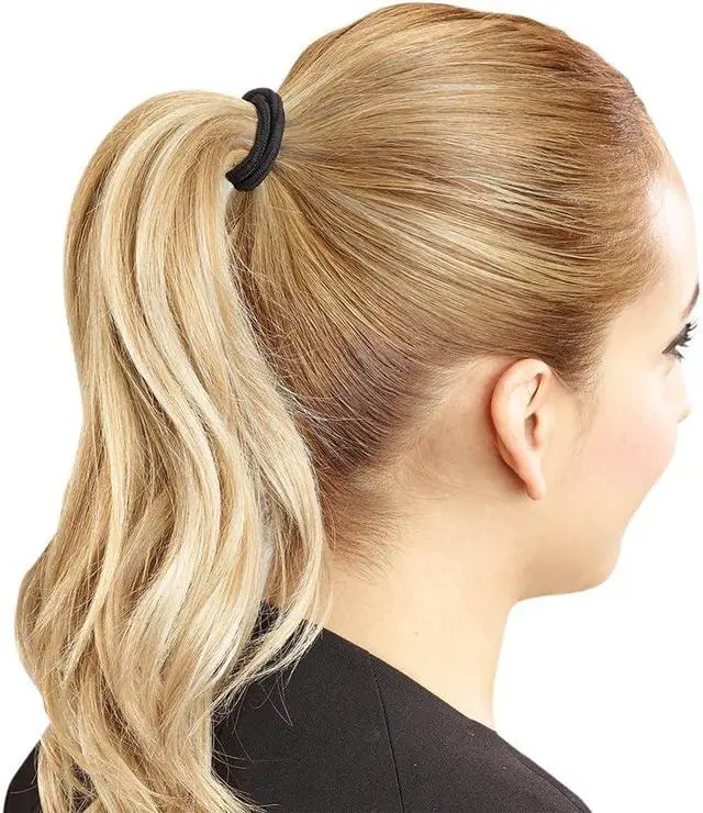 Alt view image 4 of 7 - REVLON Extra Thick Black Hair Elastics, 15 Count | Maximum Hold, All-Day Comfort