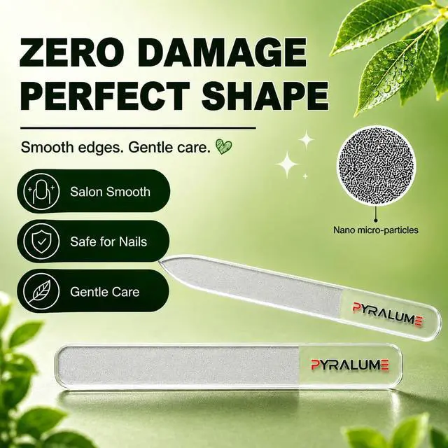 Alt view image 4 of 7 - Glass Nail File for Natural Nails, 2 Pcs | Long-Lasting Natural Shine, Premium Tempered Glass, Easy to Clean & Reusable, Portable Nail Care Tool, Salon-Grade Nail Kit