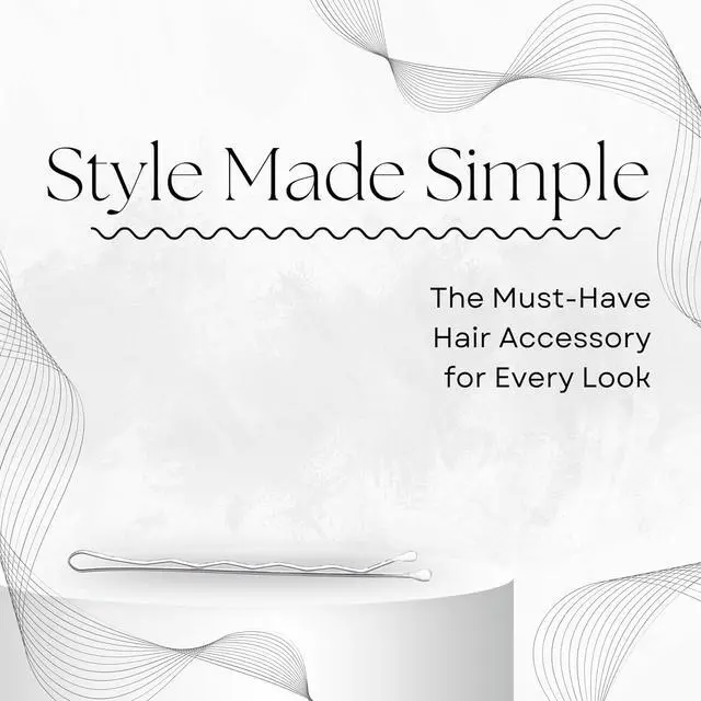 Alt view image 4 of 7 - Sta-Rite White Bobby Pins - 60 count | Secure Grip Non-Slip Hair Pins for Updos that blends with Platinum Blonde, Silver and Grey Hair - Made In USA