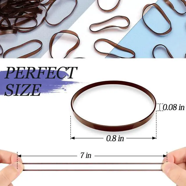 Alt view image 2 of 7 - Kanprincess 1000pcs Brown Mini Rubber Bands, Soft Small Hair Ties for Kids Toddlers Girls, Elastic Ponytail Accessories, No Damage Baby Hair Styling (Brown)