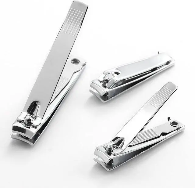 Alt view image 3 of 7 - 4 Pcs Professional Stainless Steel Toenail Clipper and Fingernails by QLL - Swing Out Nail Cleaner/File - Sharpest Stainless Steel Clipper - Wide Easy Press Lever - Best Quality Nail Cutter