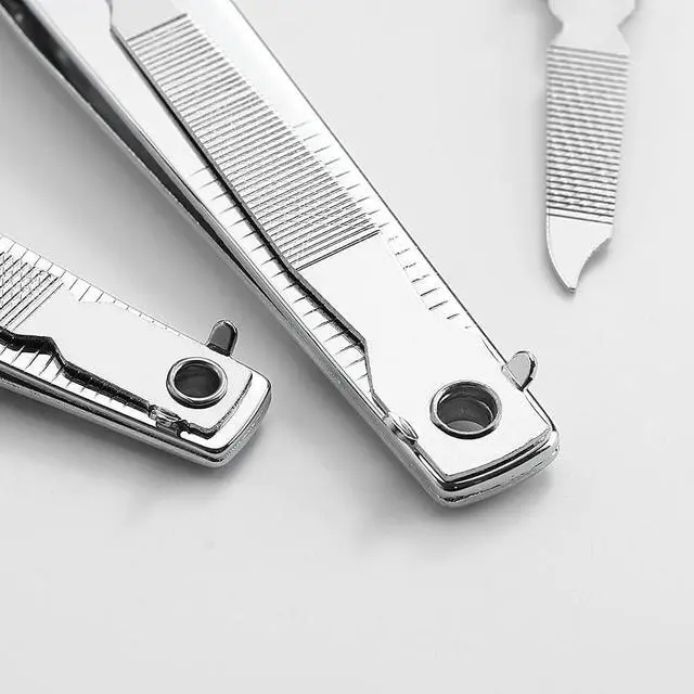 Alt view image 6 of 7 - 4 Pcs Professional Stainless Steel Toenail Clipper and Fingernails by QLL - Swing Out Nail Cleaner/File - Sharpest Stainless Steel Clipper - Wide Easy Press Lever - Best Quality Nail Cutter