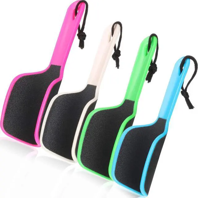 Main image of 4 Pcs U Shaped Curved Foot File, Double Sided Callus Remover for Dead Skin | 4 Colors, Heel Wrap Fit, Coarse & Fine Grit, Removes Rough Skin, Pedicure Rasp