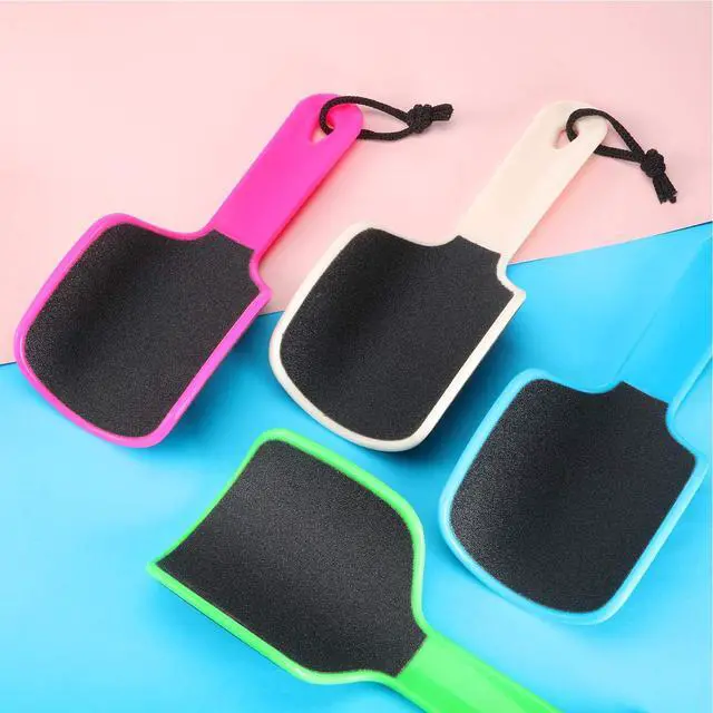 Alt view image 5 of 6 - 4 Pcs U Shaped Curved Foot File, Double Sided Callus Remover for Dead Skin | 4 Colors, Heel Wrap Fit, Coarse & Fine Grit, Removes Rough Skin, Pedicure Rasp