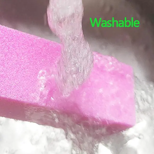 Alt view image 5 of 6 - 20pcs Nail Buffer Blocks 4Sides,120Grit Pedicure Manicure Buffer Kits Pink