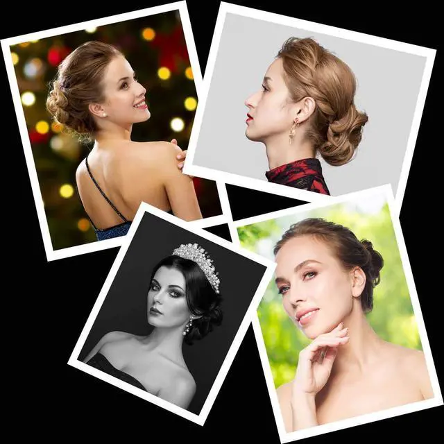 Alt view image 2 of 7 - 10PCS Spiral Hair Pins, Non-Scratch Ball Tips Screw Pins for DIY Hair Style (Black)