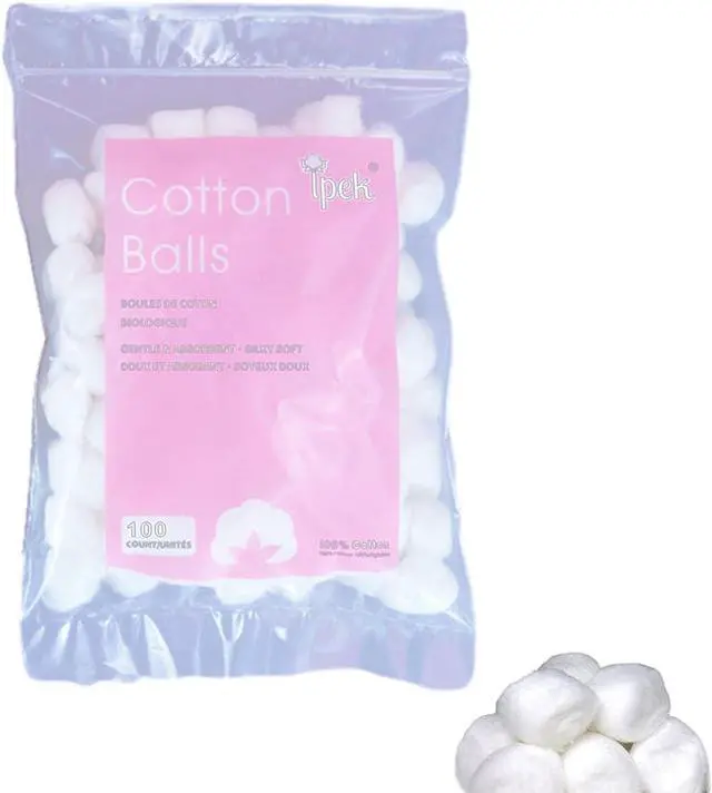 Alt view image 6 of 7 - White Cotton Balls - Soft Cotton Wool | House Necessary Absorbent Delicate Lightweight Cotton Balls and Swabs for Sensitive Skin Household Needs Outdoor Traveling Everyday Use
