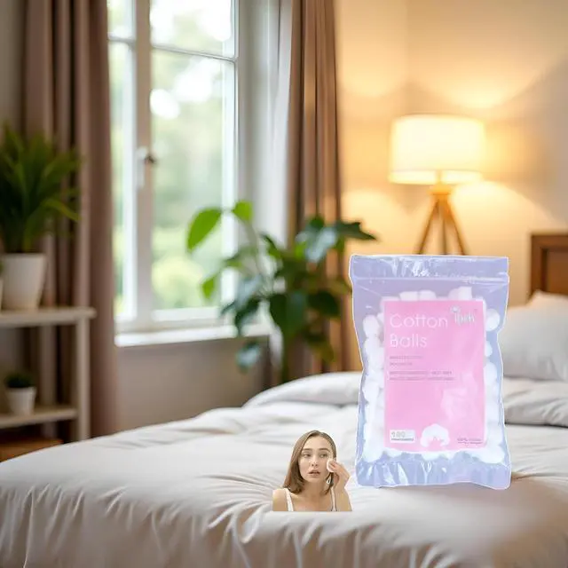 Alt view image 4 of 7 - White Cotton Balls - Soft Cotton Wool | House Necessary Absorbent Delicate Lightweight Cotton Balls and Swabs for Sensitive Skin Household Needs Outdoor Traveling Everyday Use