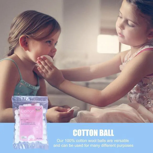 Alt view image 7 of 7 - White Cotton Balls - Soft Cotton Wool | House Necessary Absorbent Delicate Lightweight Cotton Balls and Swabs for Sensitive Skin Household Needs Outdoor Traveling Everyday Use