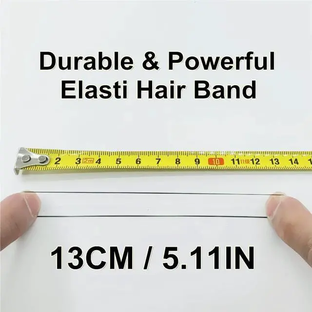 Alt view image 3 of 6 - 1500pcs Mini Hair Rubber Bands, Non-slip Rubber Hair Bands for Girls, Elastic Hair Ties(0.5 inch) Black