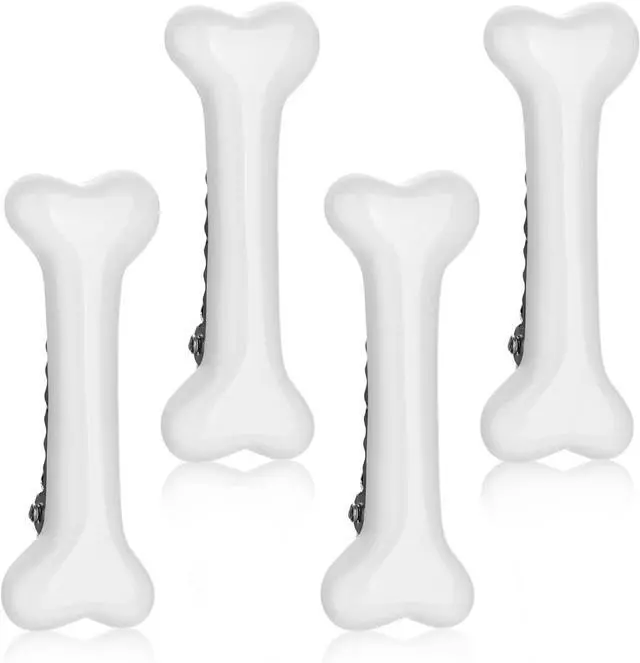 Main image of WLLHYF 4 Pieces Bone Hair Clip Skull Skeleton HairPins Side Hair Clip Cosplay Costume Decorative Hair Pins Clips Accessories Barettes for Women Girls