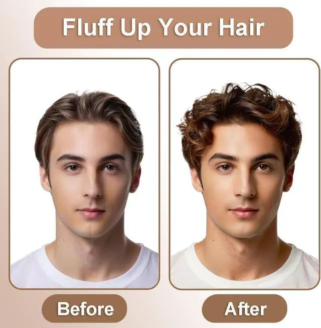 Alt view image 3 of 5 - 2-in-1 Texture Comb, Volumizing Wide & Fine-Toothed Hair Comb - Anti-Frizz Fluffy Styling Tool for Men Women, Portable Lightweight Design with Non-Slip Grip, Suitable for All Hair Types (1 Pack, Grey)