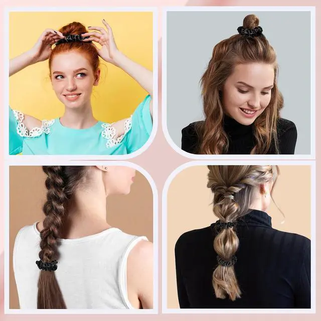 Alt view image 5 of 6 - JessLab Luxe Satin Scrunchies, No Damage Hair Ties for Sleeping, Ultra-Gentle on All Hair Types, 10 Pack