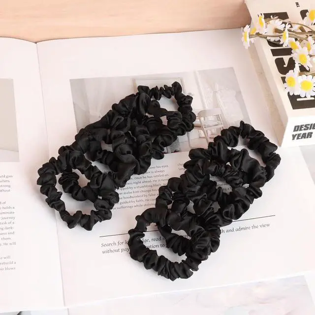 Alt view image 6 of 6 - JessLab Luxe Satin Scrunchies, No Damage Hair Ties for Sleeping, Ultra-Gentle on All Hair Types, 10 Pack