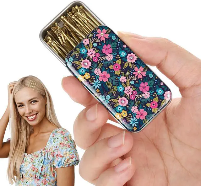Main image of Blonde Bobby Pins, Pain-Free Hair Clips, Best Size 2in for Women and Girls (Golden -01)
