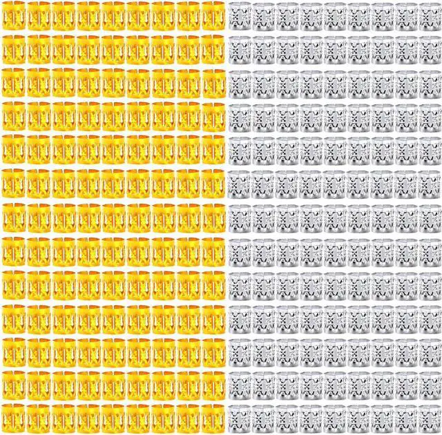 Main image of Leeven 400 Pieces Aluminum Hair Jewelry Dreadlocks Metal Cuffs For Hair Braids Hair Accessories For Braids Adjustable Metal Cuffs Hair Decoration Braiding Hair Jewelry For Box Braids