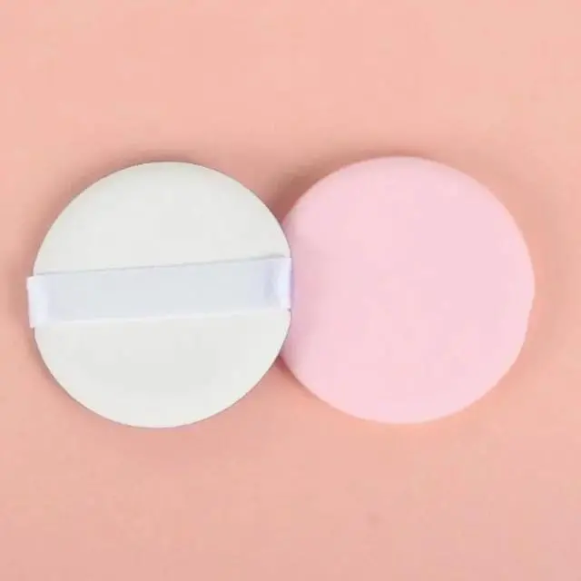 Alt view image 6 of 6 - 12 mini round air cushion thin suction dual-use dry and wet beauty tools lightweight foundation make-up sponge, reusable female storage filler Microfiber Powder