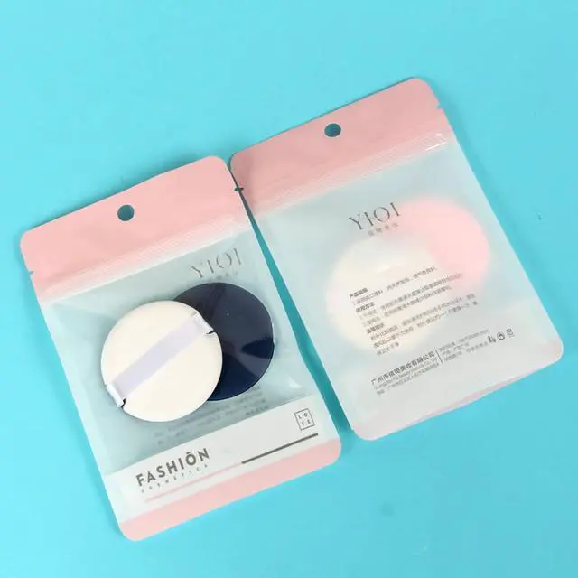 Alt view image 5 of 6 - 12 mini round air cushion thin suction dual-use dry and wet beauty tools lightweight foundation make-up sponge, reusable female storage filler Microfiber Powder