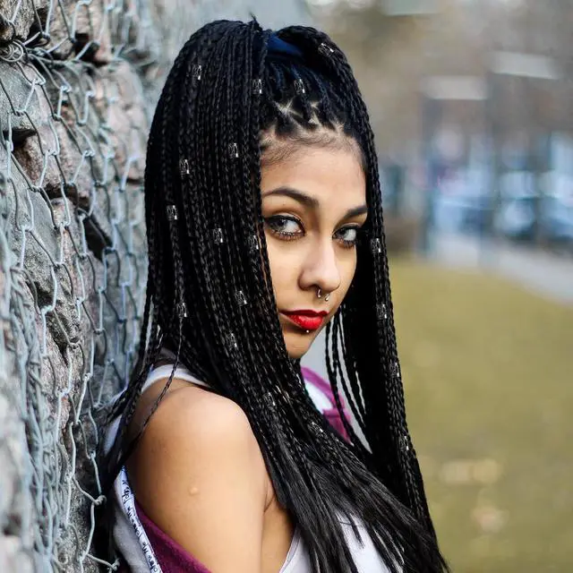 Alt view image 3 of 7 - 50 Pcs Black Dreadlock Beads Braids Accessories Metal Tube Beads Dreadlock Hair Clips Adjustable Hair Cuff Braids Bead