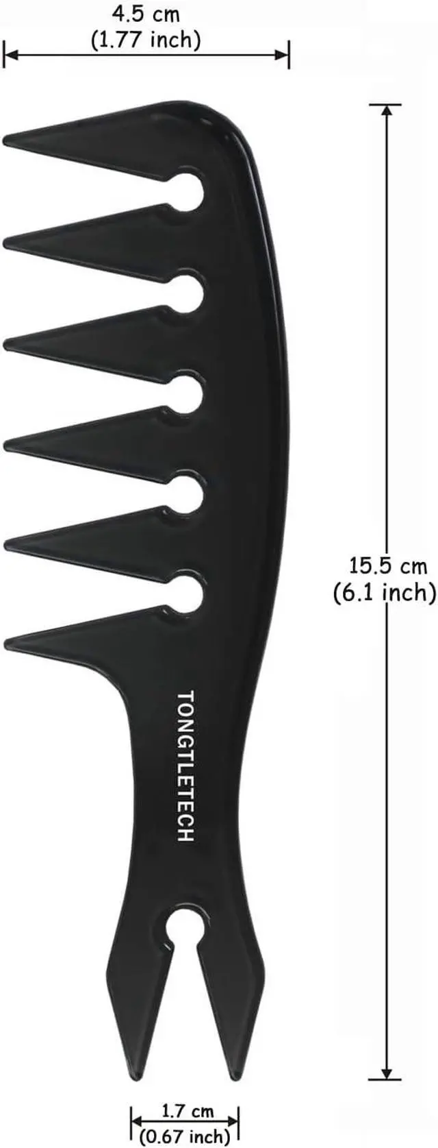 Alt view image 2 of 5 - Texture Comb Men Hair Wide Tooth Combs Styling Brushes Women Men Oil Head Combs Most Hair Types Salon and Barber Comb