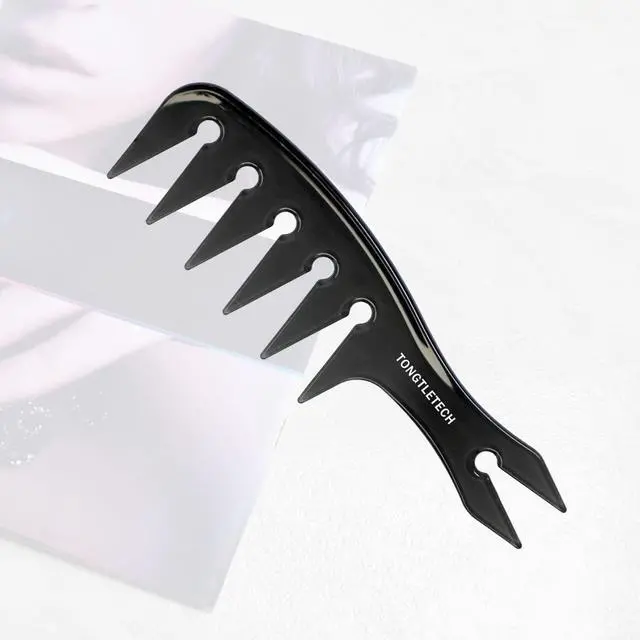 Alt view image 4 of 5 - Texture Comb Men Hair Wide Tooth Combs Styling Brushes Women Men Oil Head Combs Most Hair Types Salon and Barber Comb