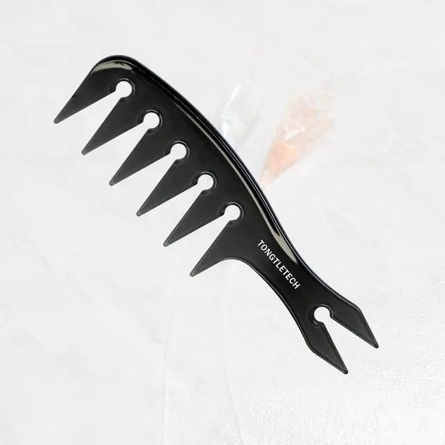 Alt view image 5 of 5 - Texture Comb Men Hair Wide Tooth Combs Styling Brushes Women Men Oil Head Combs Most Hair Types Salon and Barber Comb