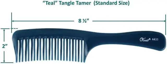 Alt view image 2 of 7 - Krest Teal Tangle Tamer Curved Tooth Comb