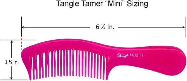 Alt view image 3 of 7 - Krest Teal Tangle Tamer Curved Tooth Comb